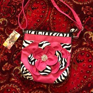 Pink crossbody purse